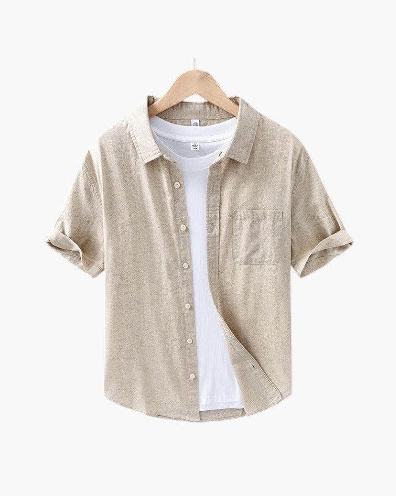 ELIRA VOGUE – LINEN TROPICANA BLOUSE