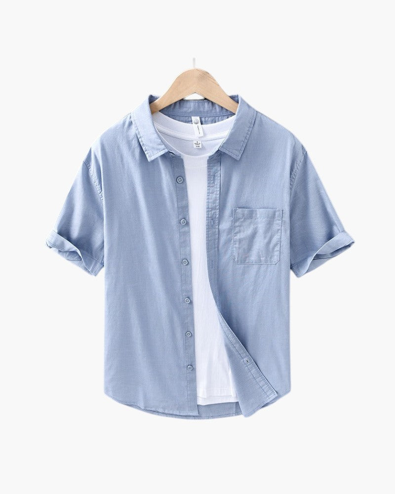 ELIRA VOGUE – LINEN TROPICANA BLOUSE