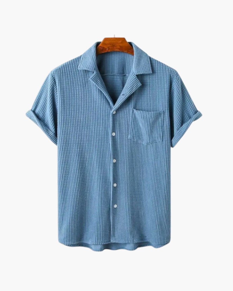 ELIRA VOGUE – KNITTED CORDUROY BLOUSE