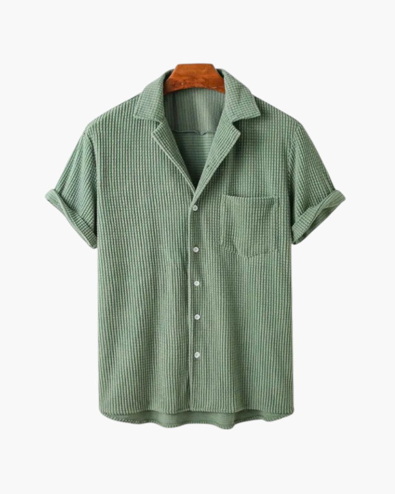 ELIRA VOGUE – KNITTED CORDUROY BLOUSE