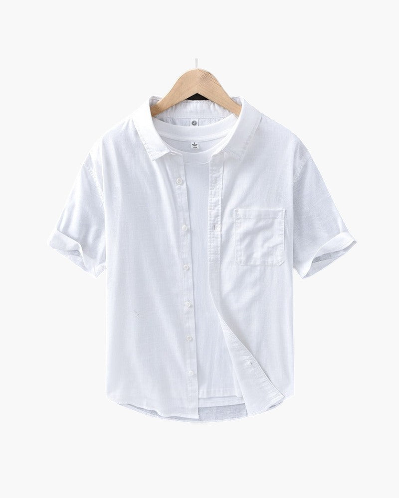 ELIRA VOGUE – LINEN TROPICANA BLOUSE