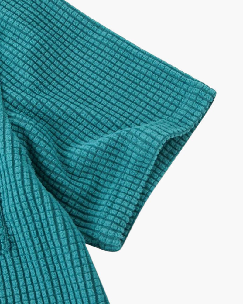 ELIRA VOGUE – KNITTED CORDUROY BLOUSE