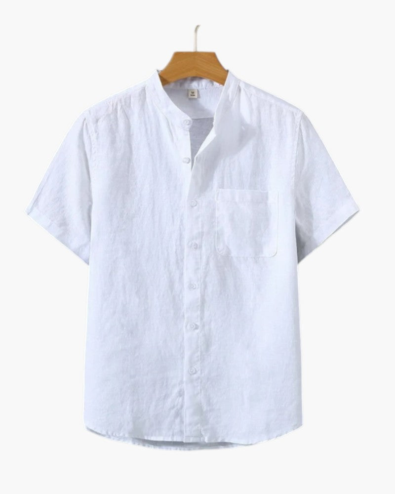 ELIRA VOGUE - LINEN BLOUSE SHORTSLEEVE