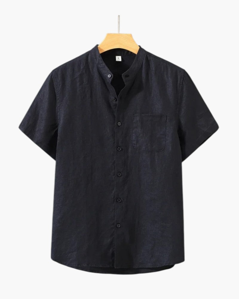 ELIRA VOGUE - LINEN BLOUSE SHORTSLEEVE
