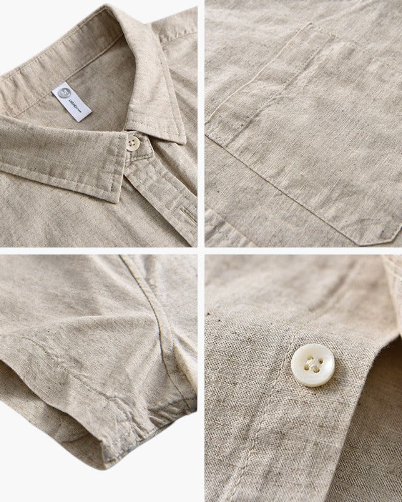 ELIRA VOGUE – LINEN TROPICANA BLOUSE