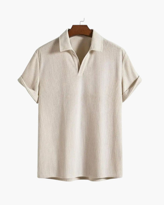 ELIRA VOGUE – RIBBED COTTON POLO