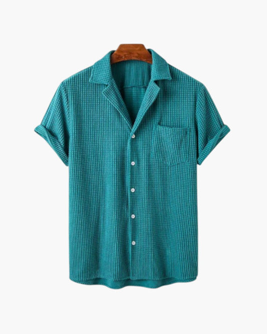 ELIRA VOGUE – KNITTED CORDUROY BLOUSE