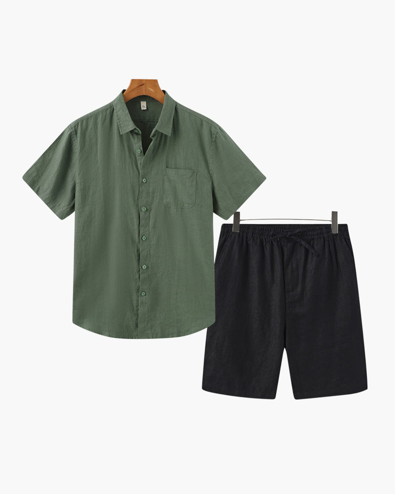 ELIRA VOGUE – LINEN SET COMBO (SHORT-SLEEVE)