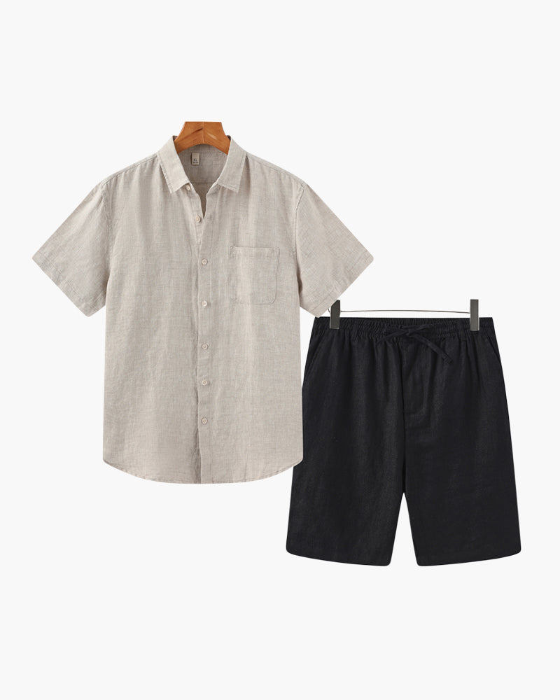 ELIRA VOGUE – LINEN SET COMBO (SHORT-SLEEVE)