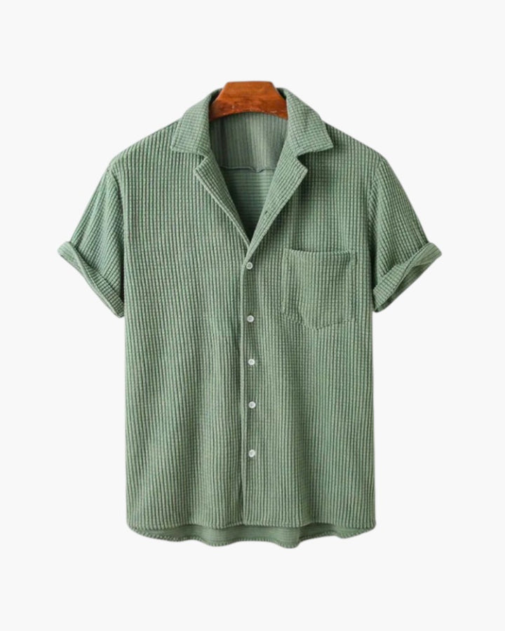 ELIRA VOGUE – KNITTED CORDUROY BLOUSE