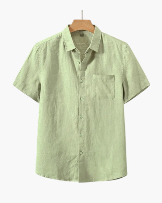 ELIRA VOGUE - LINEN BLOUSE SHORTSLEEVE