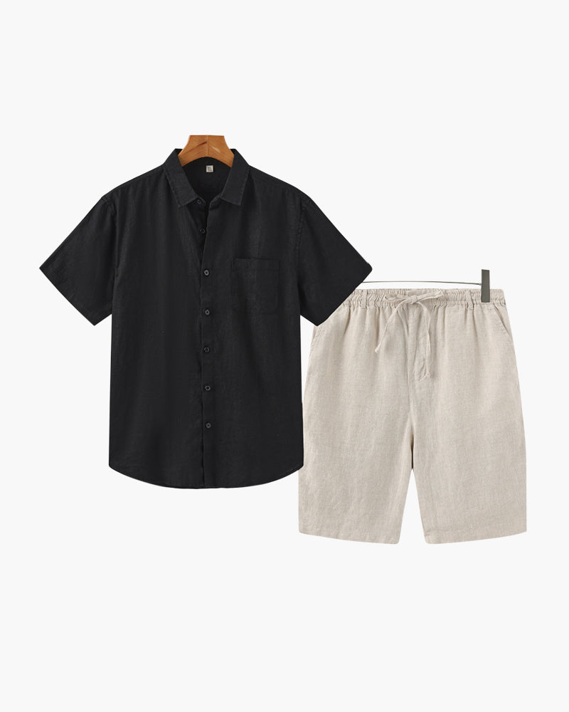 ELIRA VOGUE – LINEN SET COMBO (SHORT-SLEEVE)