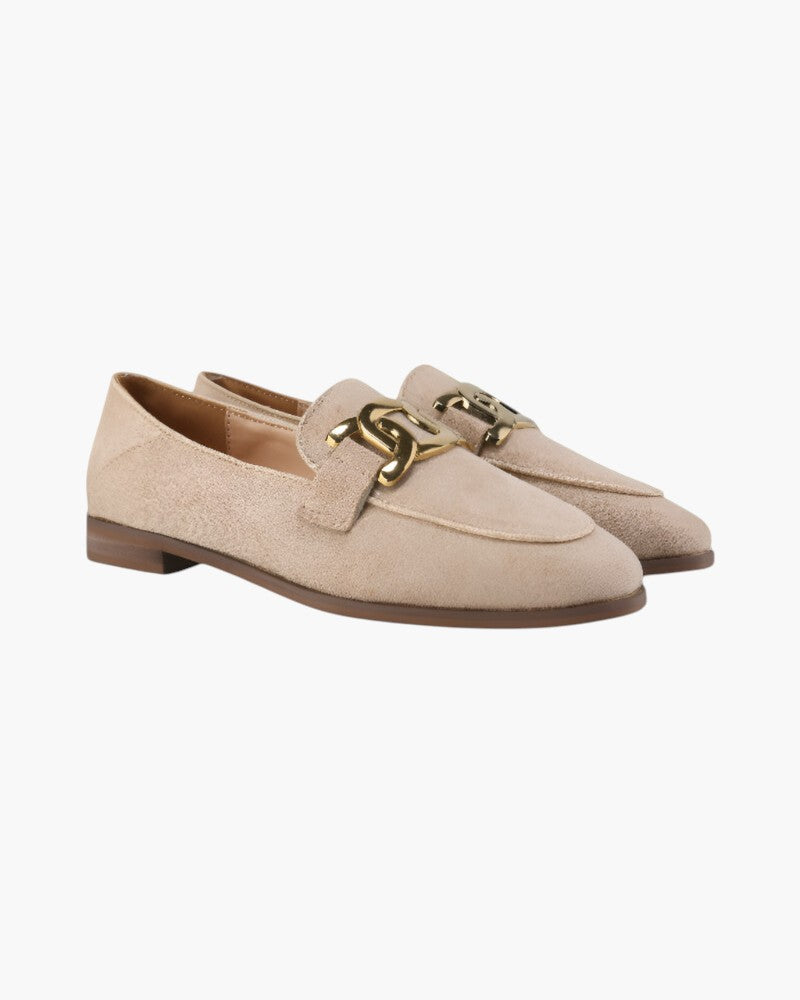ELIRA VOGUE – SUEDE BUCKLE LOAFERS