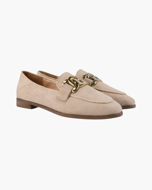 ELIRA VOGUE – SUEDE BUCKLE LOAFERS