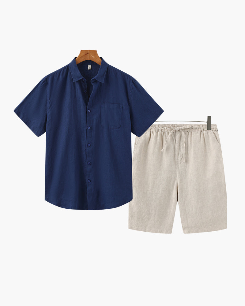 ELIRA VOGUE – LINEN SET COMBO (SHORT-SLEEVE)