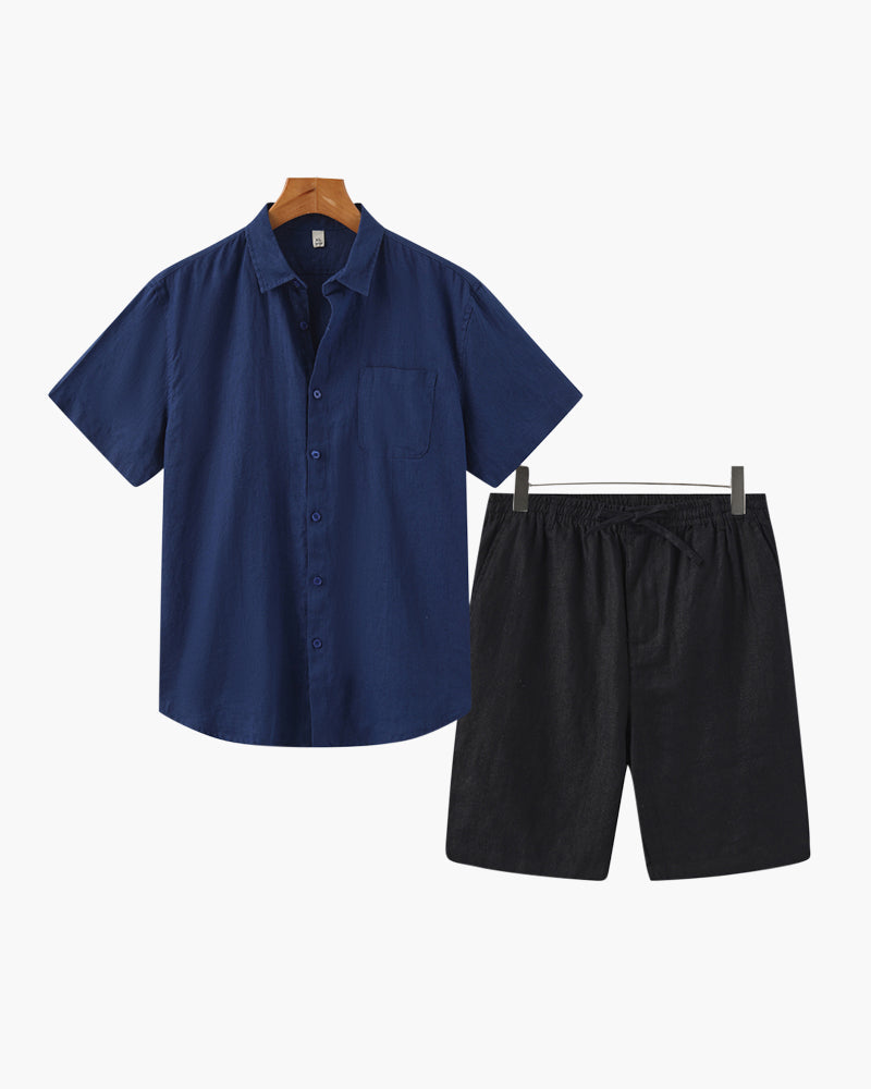 ELIRA VOGUE – LINEN SET COMBO (SHORT-SLEEVE)