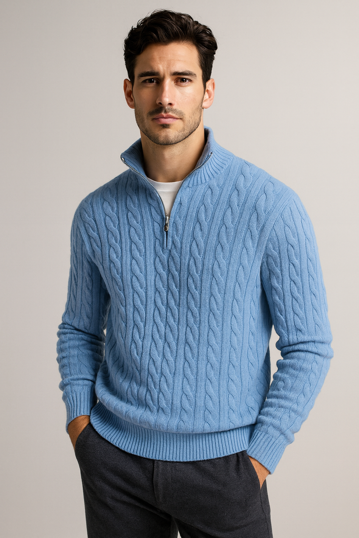 ELIRA VOGUE – HALF ZIP SWEATER