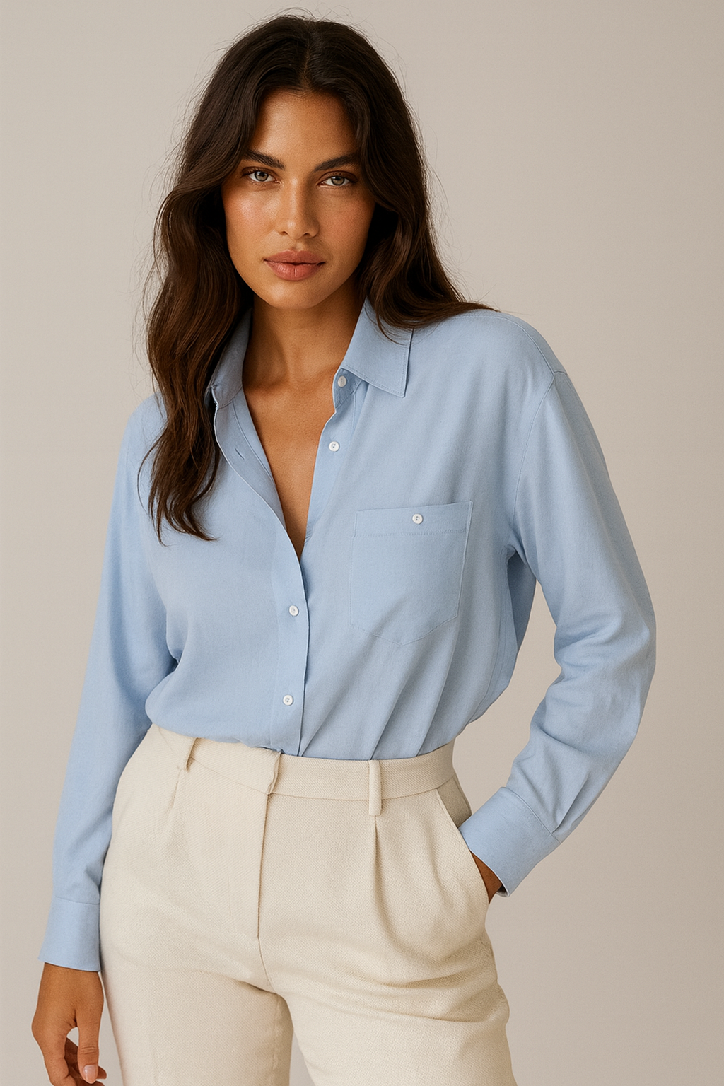 ELIRA VOGUE – ESTATE LINEN BLOUSE